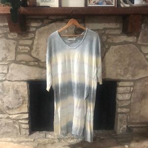 We The Free Light Blue Tie Dye Tunic